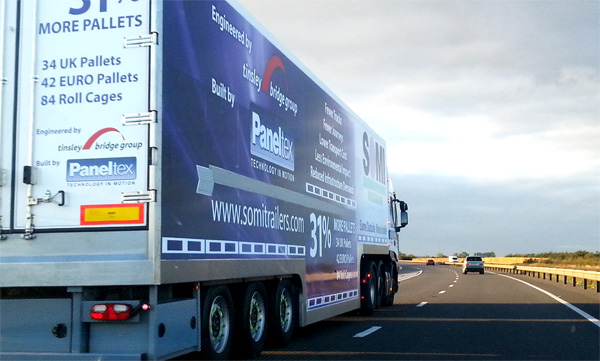 SOMI 4m Double Decked Trailer on the road